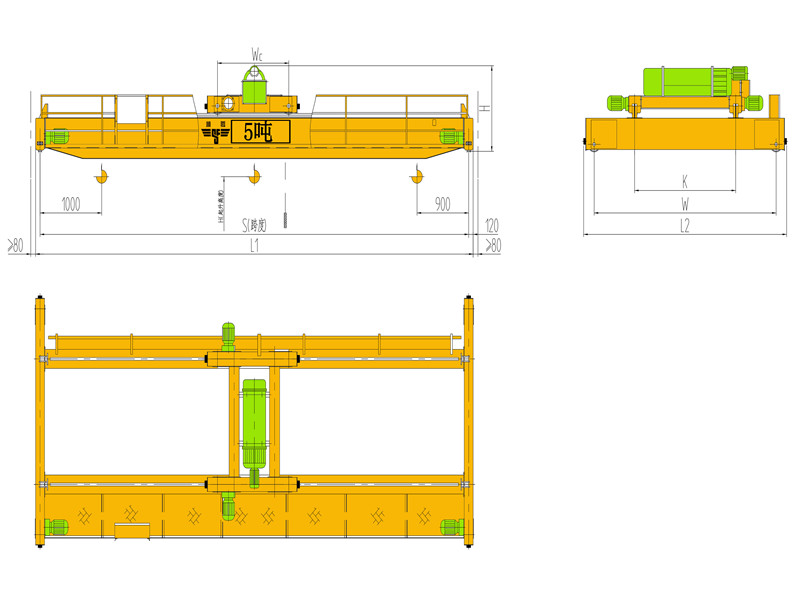 LH5吨葫芦双梁起重机(5吨天车、5吨行吊、5吨行车).jpg 5吨起重机